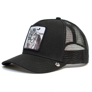 Goorin Bros Black Tiger Patch Trucker Hat